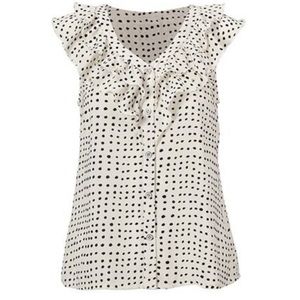Cabi polka dot top, NWOT , size small